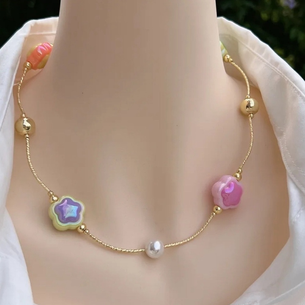 Colorful Star Bead Necklace
